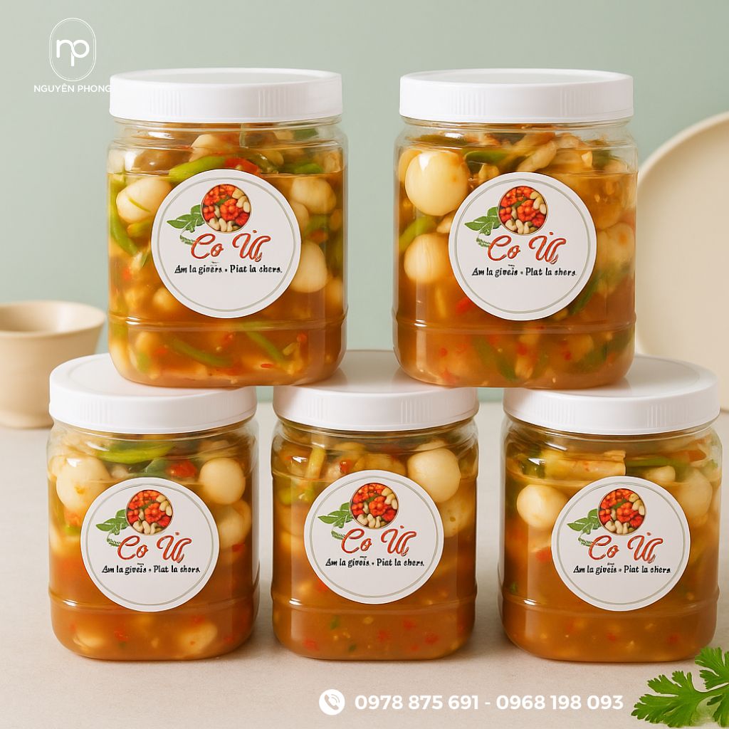 Tem nhãn chân gà độc đáo
